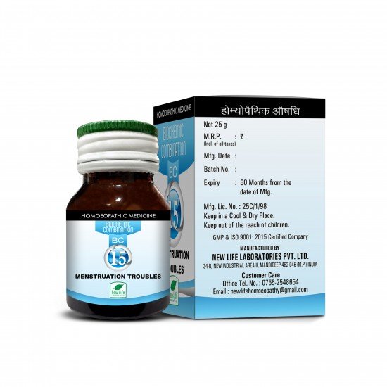 New Life Biochemic Combination 15 Menstruation Troubles