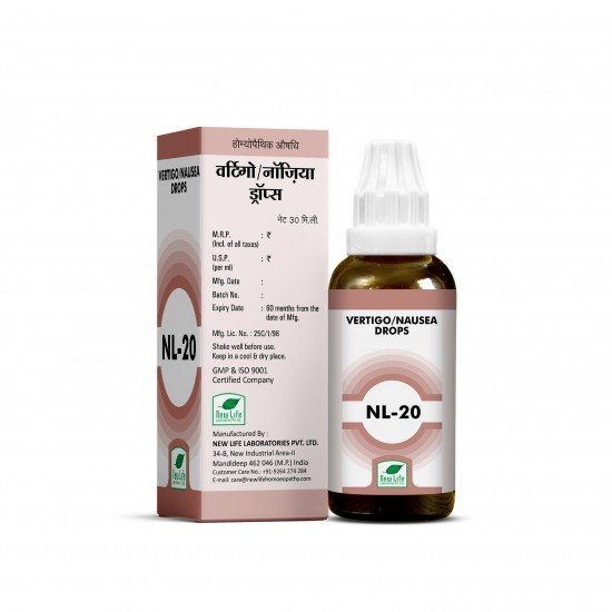 New Life NL 20 (Vertigo & Nausia Drops)