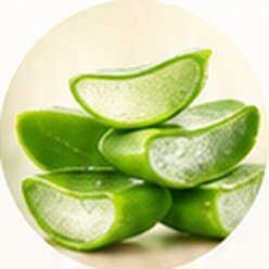 Fresh aloe vera slices – key ingredient